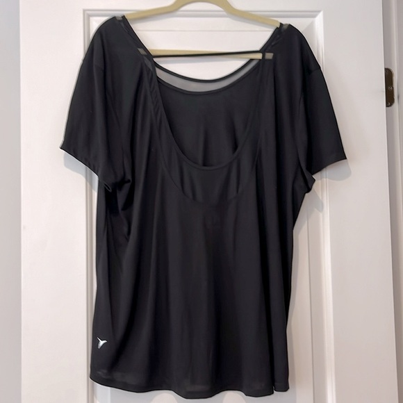 Old Navy active go dry XXL black T-shirt short sleeve top Never Worn plus size - Picture 3 of 6